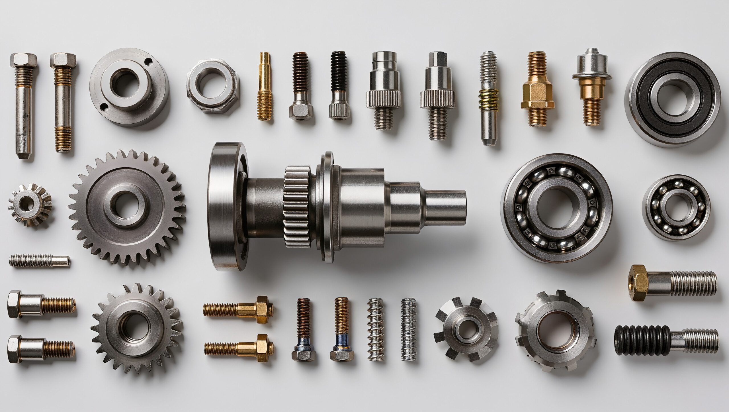 small threaded pins bearings and gears